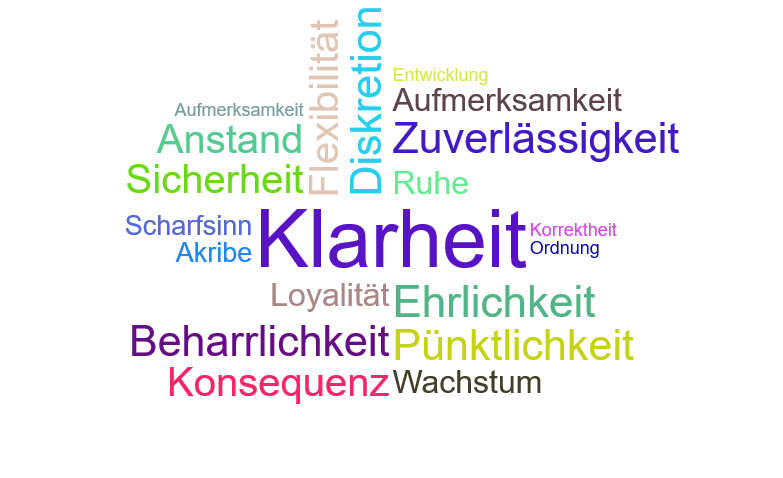 Werte Lukas Hofer - Wortwolke